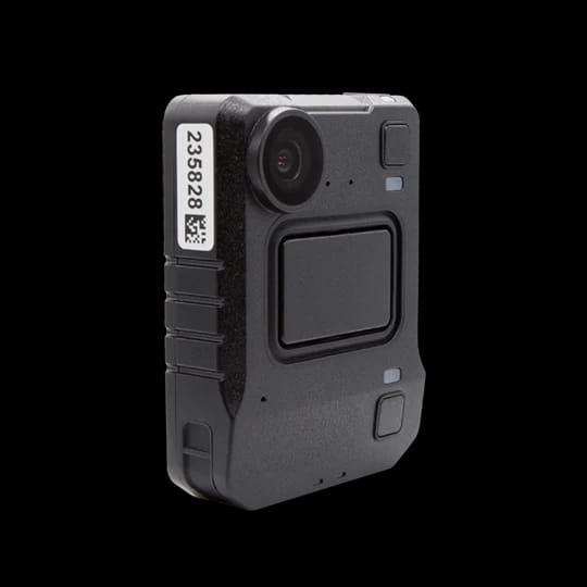 Body-worn camera, left view